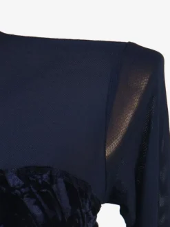 Ballroom Dance Costumes Ink Blue Women's Lycra Spandex Dress Dancing Wear