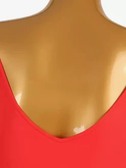 Ballroom Dance Costumes Ture Red Women's Lycra Spandex Dress Fringe Dance Dress