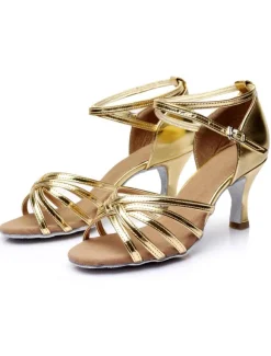 Ballroom Dance Shoes Latin Dance Shoes Satin Cirss Cross Ballroom Shoes For Women
