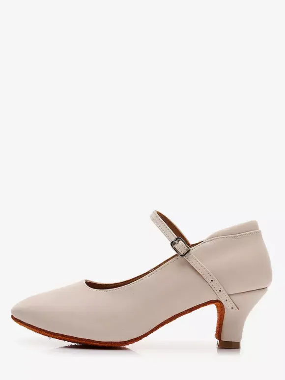 Ballroom Dance Shoes Women's Round Toe Mary Jane Dance Shoes