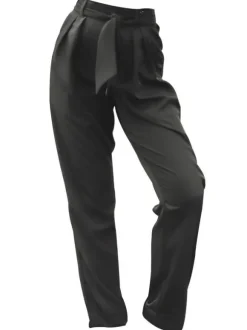 Ballroom Dance Costumes Black Unisex Bottoms Polyester Long Pants Dance Wear