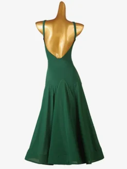 Ballroom Dance Costumes Green Women's Lycra Spandex Dress Dance Wear
