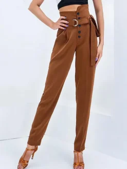 Ballroom Dance Costumes Khaki Lycra Spandex Pants Dancing Wear For Women