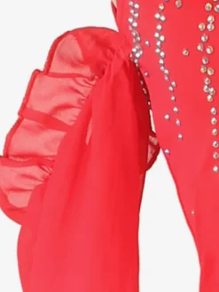 Ballroom Dance Costumes Purple Women's Lycra Spandex Dress Dancing Wear