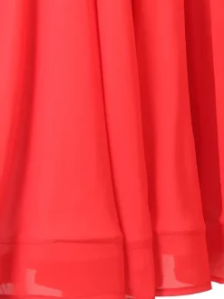 Ballroom Dance Costumes Red Women's Sexy Polyester Rhinestones Dress Dancer Dance Dress