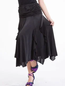 Ballroom Dance Costume Women's Royal Blue Performance Maxi Skirt