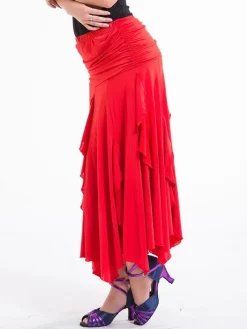 Ballroom Dance Costume Women's Royal Blue Performance Maxi Skirt