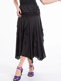 Ballroom Dance Costume Women's Royal Blue Performance Maxi Skirt
