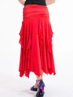 Ballroom Dance Costume Women's Royal Blue Performance Maxi Skirt