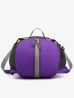Basketball Sports Bag with Zipper and Shoulder Strap with Pockets