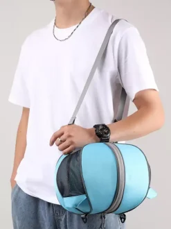 Basketball Sports Bag with Zipper and Shoulder Strap with Pockets