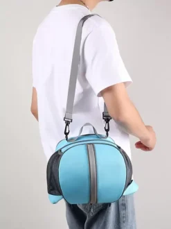 Basketball Sports Bag with Zipper and Shoulder Strap with Pockets