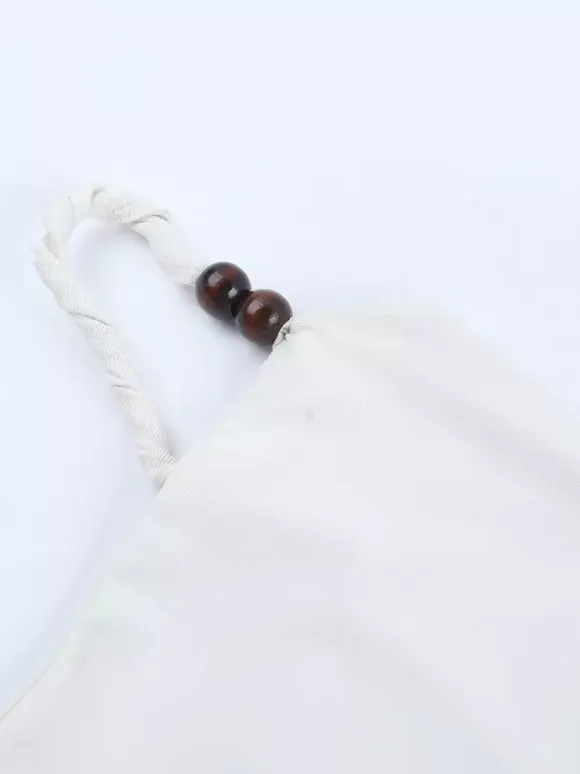 Beaded Strap Women's Mini Dress - Minimalist White Cami Bodycon - Coastal Grandmother Summer Vacation Beach Dress 2026