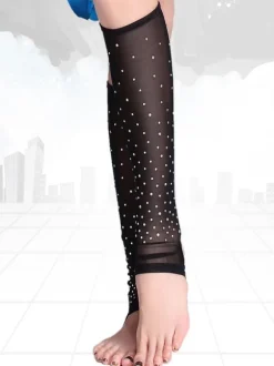 Belly Dance Accessories Black Tulle Socks For Women