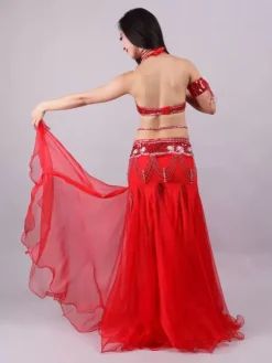Belly Dance Costume Performance Women Dancing Wear 5-Piece Sets Outfit