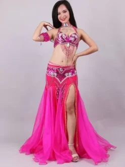 Belly Dance Costume Performance Women Dancing Wear 5-Piece Sets Outfit