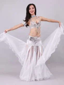 Belly Dance Costume Performance Women Dancing Wear 5-Piece Sets Outfit