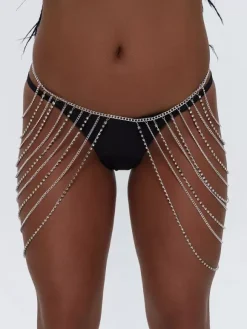 Belly Chain Crystal Layered Simple Beach Vacation Body Chain