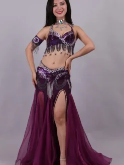 Belly Dance Costume Sequin Bollywood Dance Costume