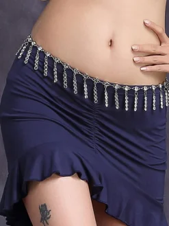 Belly Dance Costume Silver Waist Chain Bollywood Dance Accessories