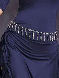 Belly Dance Costume Silver Waist Chain Bollywood Dance Accessories