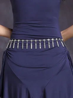 Belly Dance Costume Silver Waist Chain Bollywood Dance Accessories