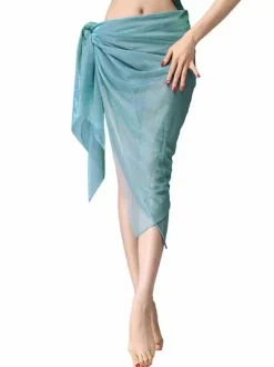 Belly Dance Costume Skirt Women Organza Split Belly Dancing Bottoms
