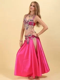 Belly Dance Set 3 Piece Costume Women Performance Outfit