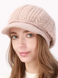Beret Hat Knit Solid Color Daily Casual Fall Winter Caps For Women