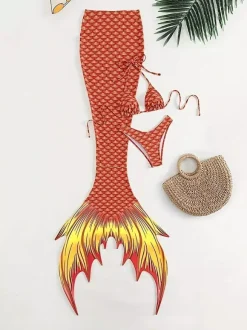 Bikini Set For Women Mermaid Summer Beach Swimwear