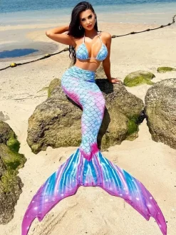 Bikini Set For Women Mermaid Summer Beach Swimwear
