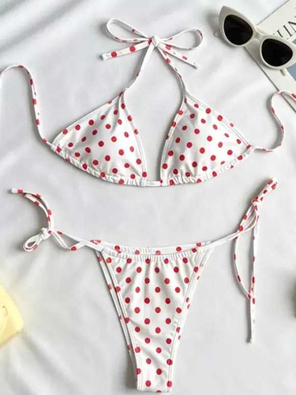 Bikini Swimsuit For Women White Summer Sexy Swimwear