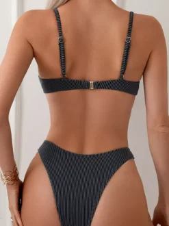 Bikini Swimsuit For Women Deep Gray Summer Beach Swimwear