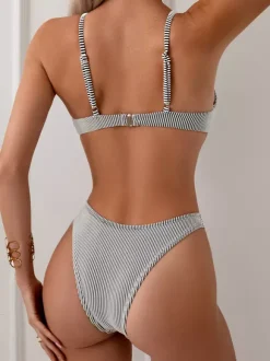 Bikini Swimsuit For Women Deep Gray Summer Beach Swimwear