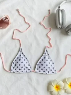 Bikini Swimsuit For Women Blue Summer Beach Bathing Suits