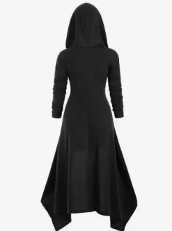 Black Retro Tudor Dress Costumes Women's Polyester Shift Dress Marie Antoinette Costume Retro Vintage Clothing Burgundy