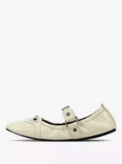 Black Ballet Flats Women's Round Toe Mary Jane Ballerina Shoes