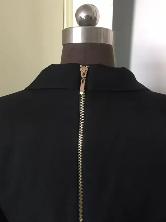 Black Blazer Dress High Slit Long Sleeves Work Office Casual Long Dresses
