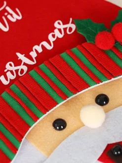Black Christmas Snowman Head Props Polyester Fiber Christmas Holidays Costumes Props