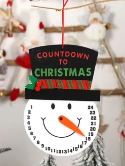 Black Christmas Snowman Head Props Polyester Fiber Christmas Holidays Costumes Props