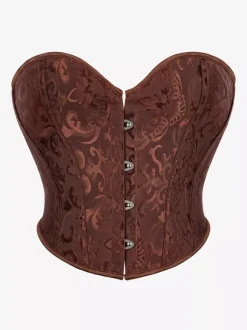 Black Corset Lingerie Shapewear Black Front Button Women's Corsets