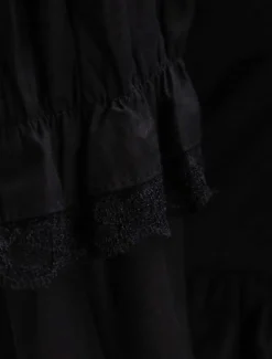 Black Cotton Gothic Lolita Dress