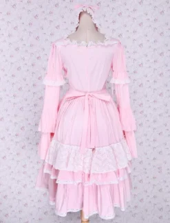 Black Cotton Gothic Lolita Dress