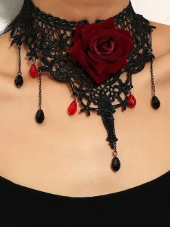 Black Gothic Wedding Necklaces Black Wedding Necklace