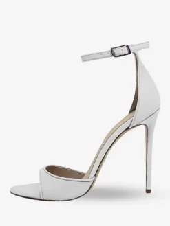 Black Heeled Sandals Open Toe Stiletto Heel Ankle Strap Sandal Shoes