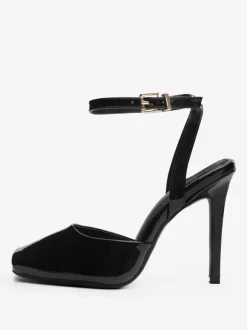 Black High Heel Sandals Peep Toe Slingback Sandal Shoes For Women 2026