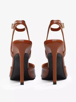 Black High Heel Sandals Peep Toe Slingback Sandal Shoes For Women 2026