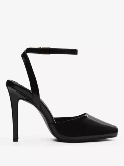 Black High Heel Sandals Peep Toe Slingback Sandal Shoes For Women 2026