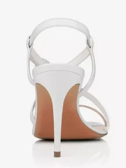 Black High Heel Sandals Women's Open Toe Strappy Party Shoes