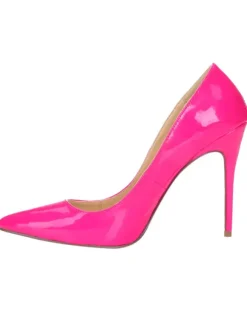 Black High Heels Dress Shoes Pointed Toe Patent Leather Stilettos Pumps